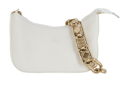 Loubila Chain Mini, Leather, White, MII, S/DB, 3*